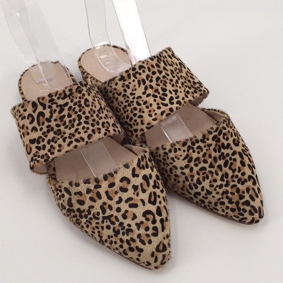 Matisse Shoes - Matisse Berlin Leopard Fur Pointed Toe Flats 6.5